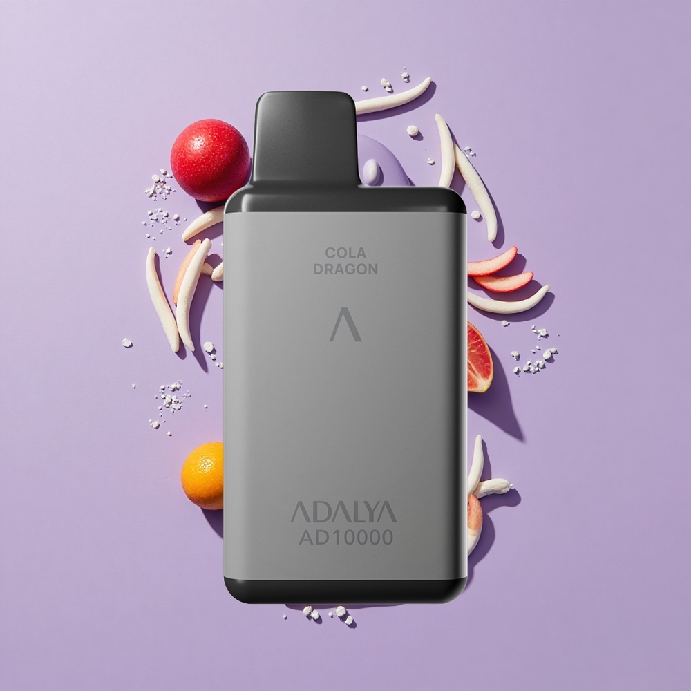 Adalya AD 10000 Puffs Cactus Splash Space Grijs Met USB-C