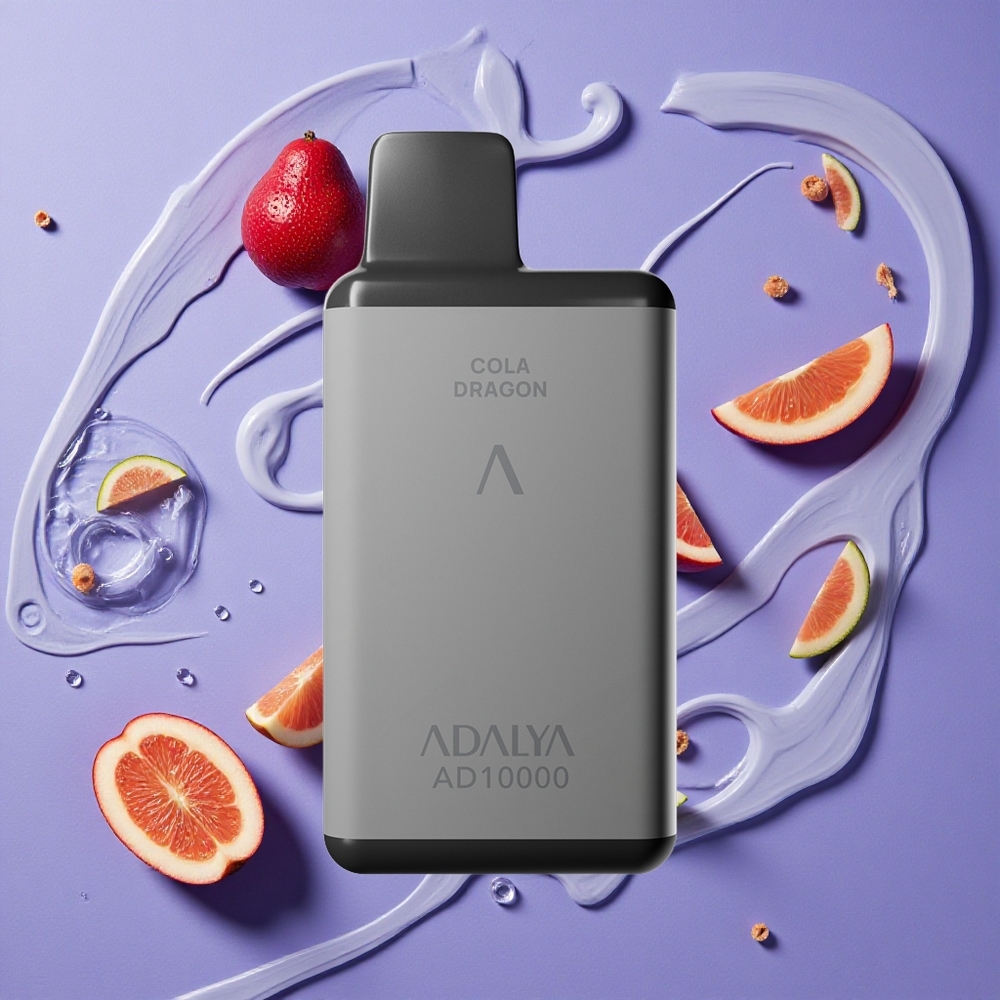 Adalya AD 10000 Puffs Ruimtegrijs Blauw Ijs Oplaadbaar USB-C