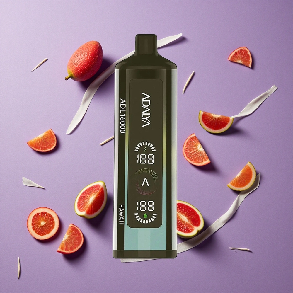 Adalya ADL 16000 PRO Puffs Wegwerp Vape Hawaii Stalen Pijp Digitale Scherm