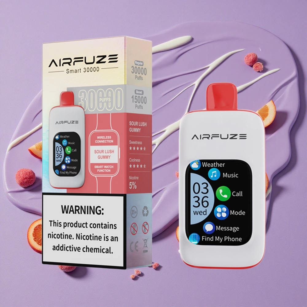 AirFuze Smart 30000 Peuter Zure Lush Gummy 900mAh 5% Nicotine
