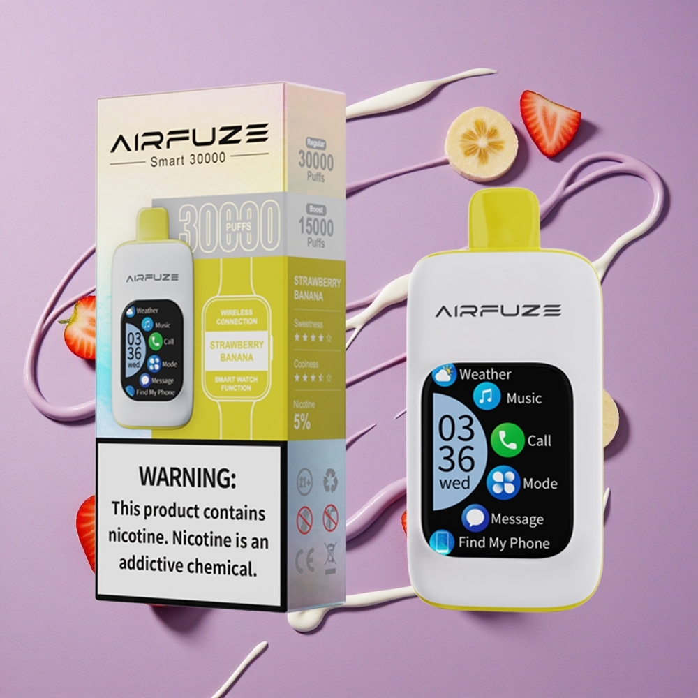 AirFuze Smart 30000 Puffs Aardbei Banaan 900mAh Type-C