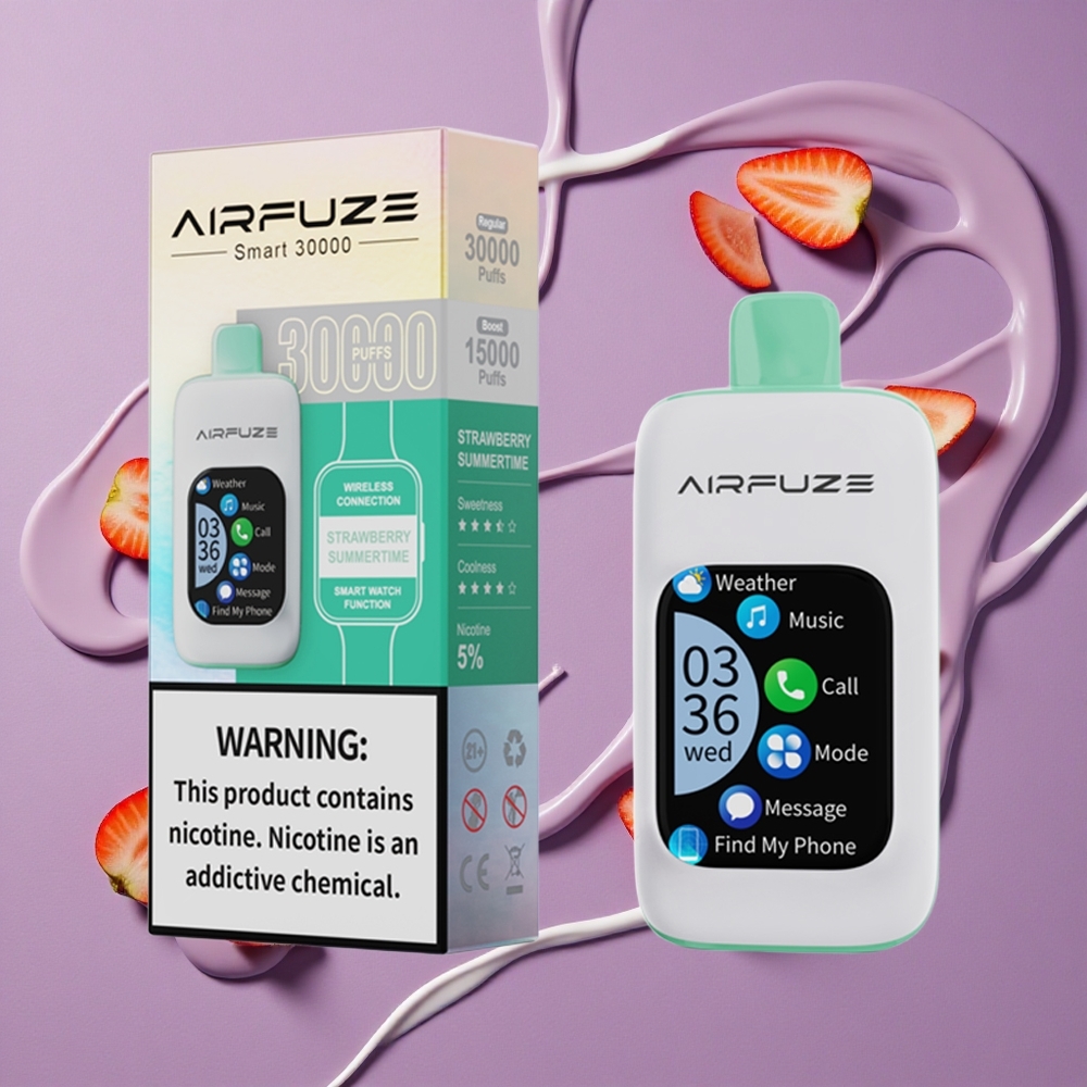 AirFuze Smart 30000 Puffs Aardbeien Zomer Disposable Pod 900mAh Type-C