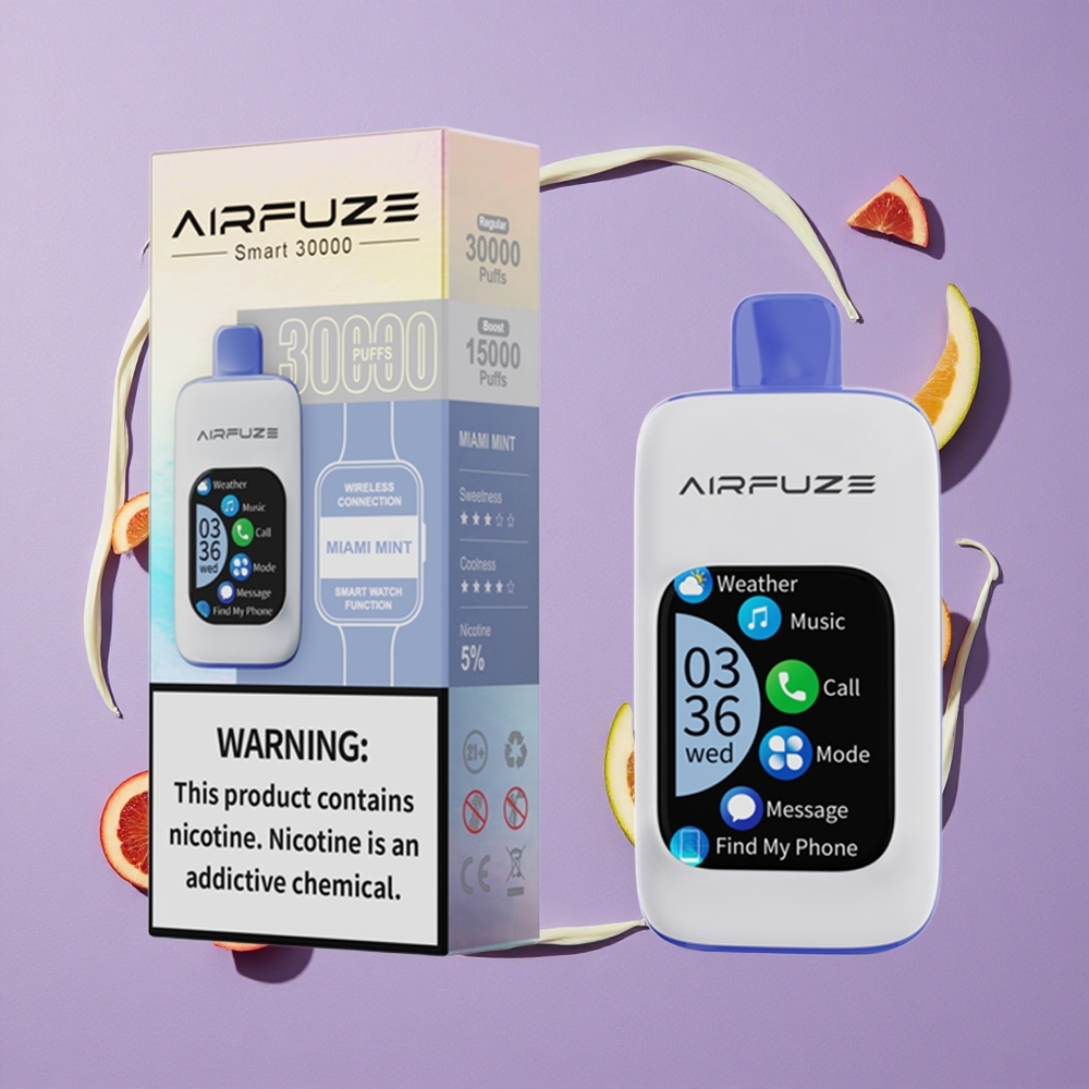 AirFuze Smart 30000 Puffs Miami Munt Disposable Pod 900mAh Type-C