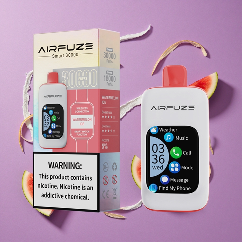 AirFuze Smart 30000 Puffs Watermeloen IJs Disposable Pod 900mAh Type-C