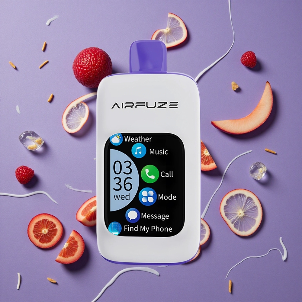 AirFuze Smart Pro 40000 Puffs Blauwe Framboos IJs Met Oplaadbare 900mAh Batterij En 20ML Vloeistof