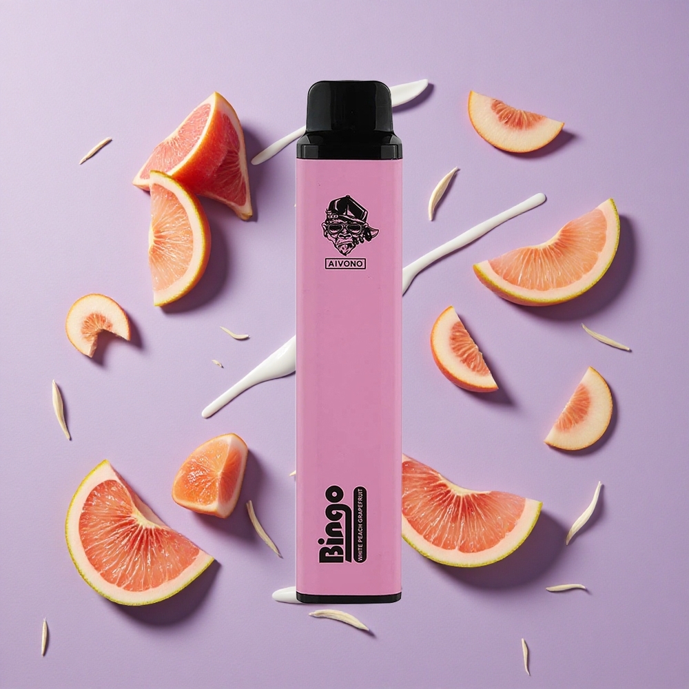 Aivono Aim Bingo 4000 Puffs Witte Perzik Grapefruit 10 mL 1000mAh