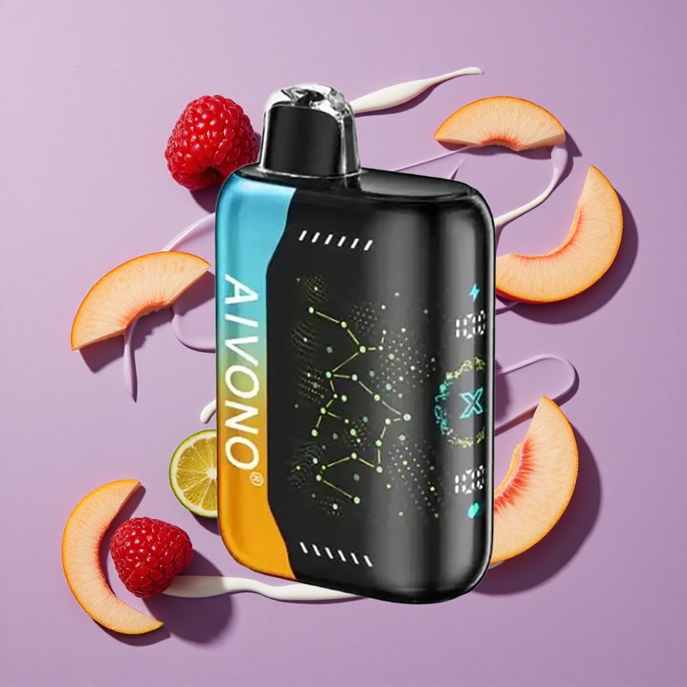 Aivono Aim Boom 25000 Puffs 28ml Framboos Perzik Limoen