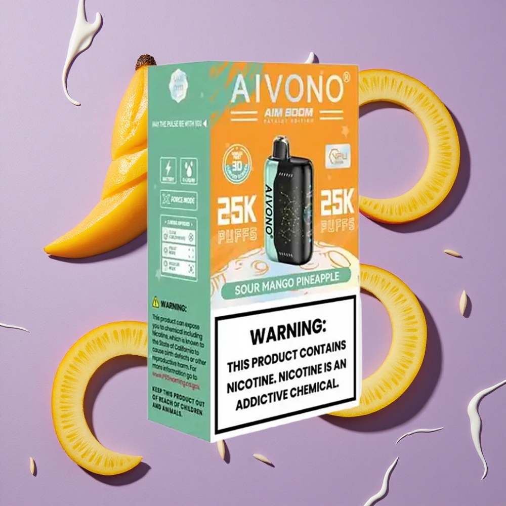 Aivono Aim Boom 25000 Puffs 28ml Zuur Mango Ananas 650mAh