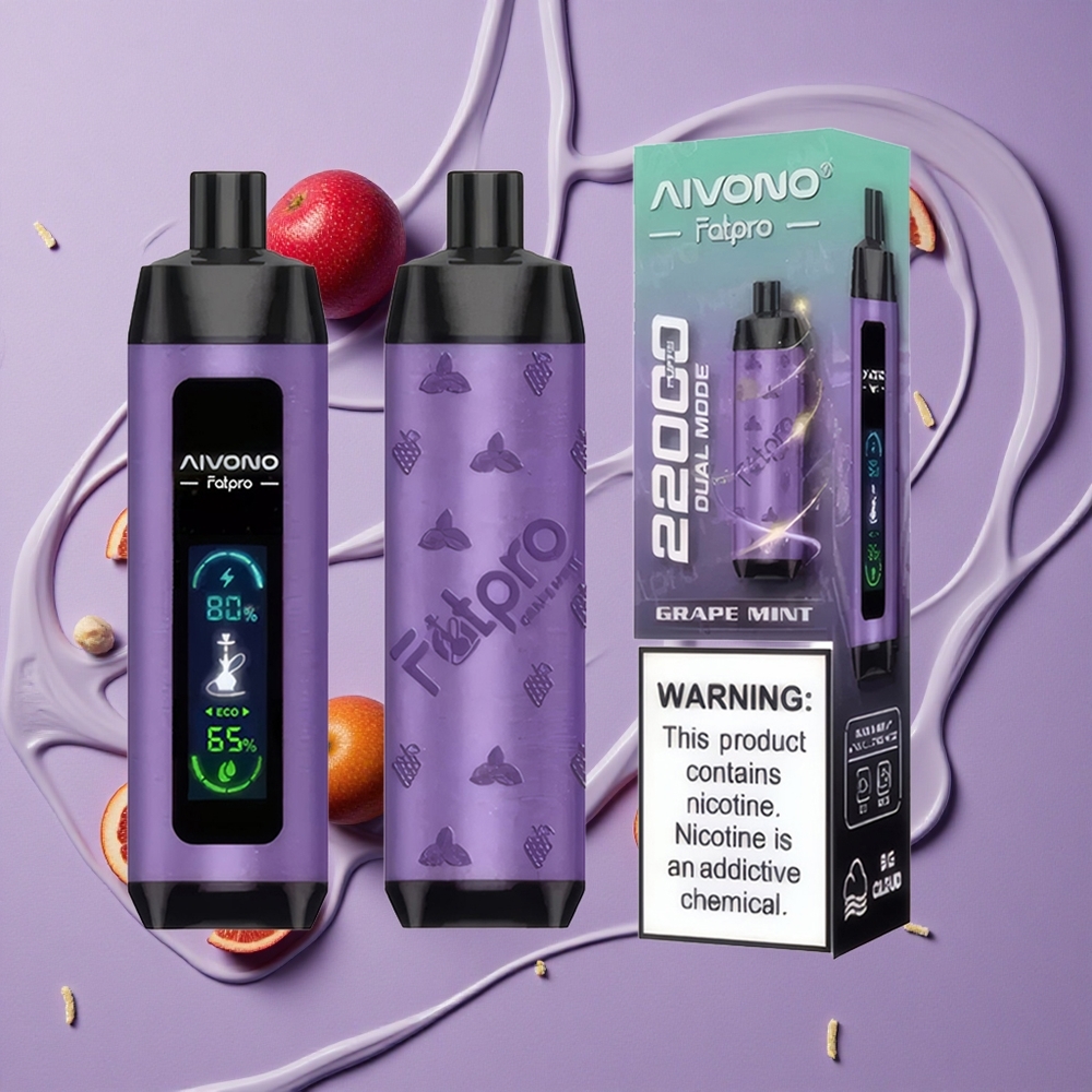 Aivono Aim Fatpro 22000 Puffs Druiven Munt 28ml 600mAh