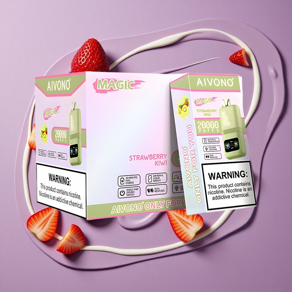 Aivono Aim Magic 20000 Puffs 26ml Aardbei Kiwi Dual Mesh Coils