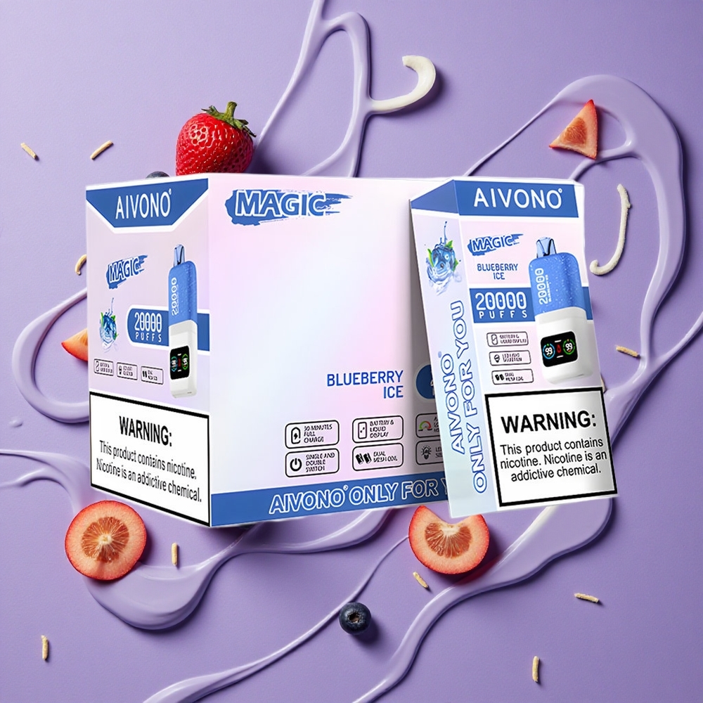 Aivono Aim Magic 20000 Puffs 26ml Blauwe Bes Ijs Dual Mesh Coils
