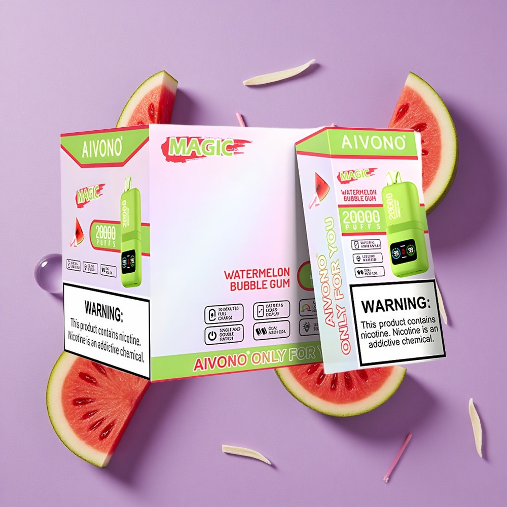 Aivono Aim Magic 20000 Puffs 26ml Watermeloen Bubble Gum Dual Mesh Coils