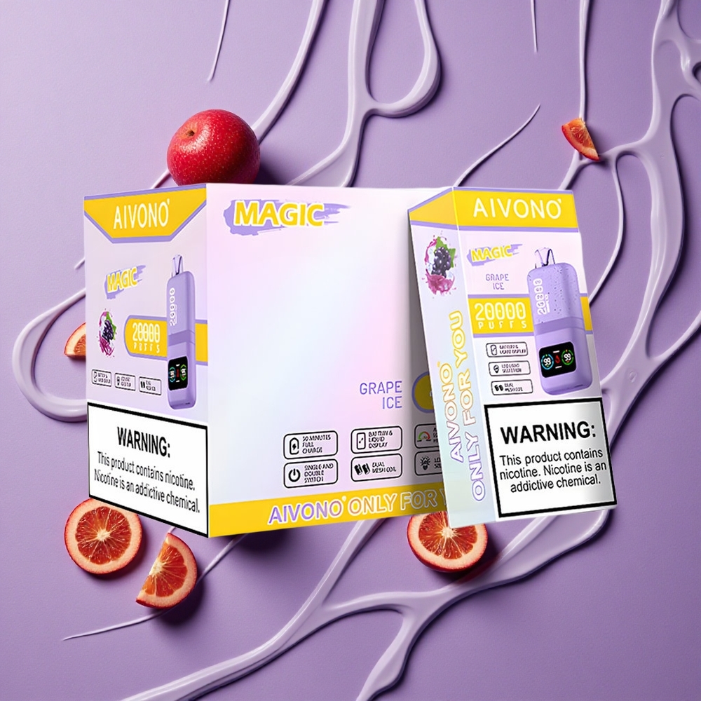 Aivono Aim Magic 20000 Puffs Type-C Oplaadbaar Druif IJs