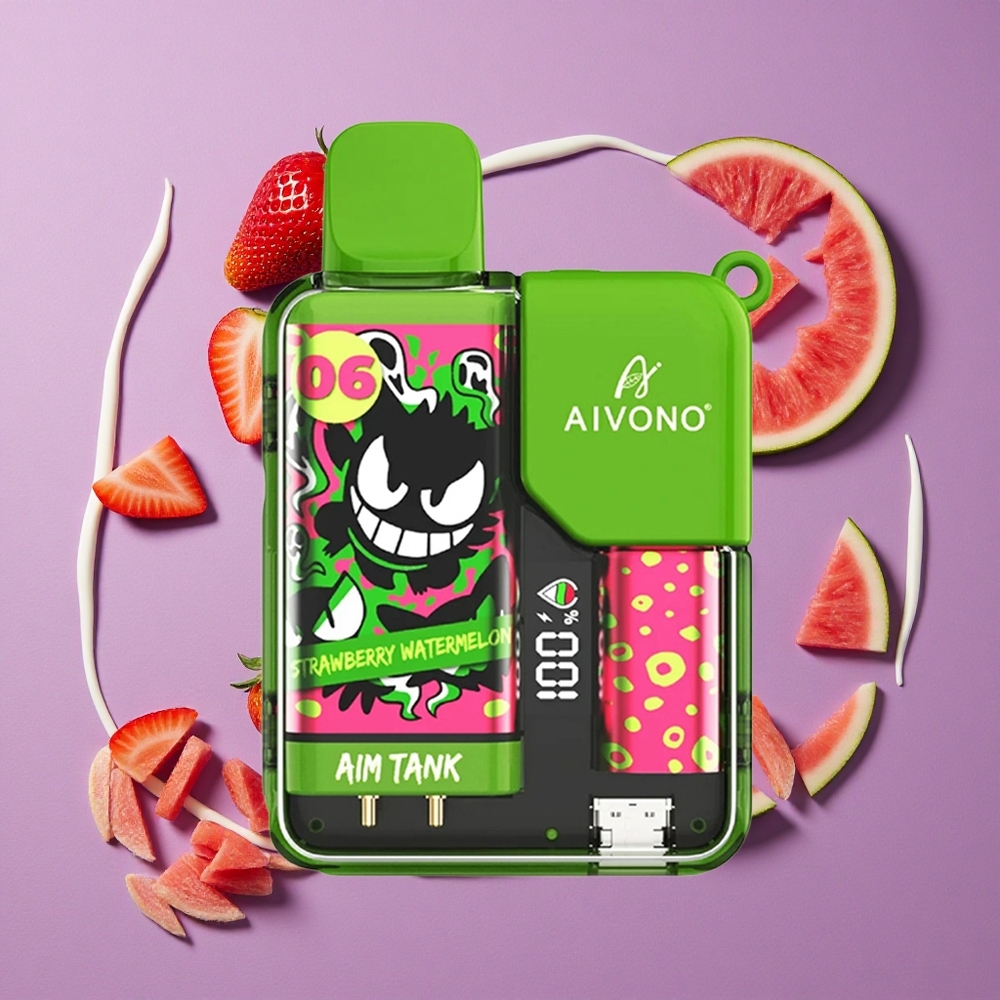 Aivono AIM-TANK 9500 Puffs Aardbei Watermeloen 18ml 650mAh