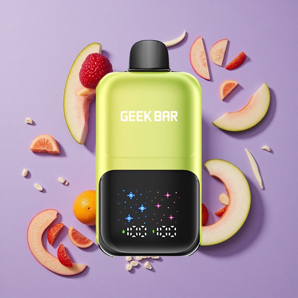 GEEK BAR 2GO 50000 Puffs Zuur Appel IJs 20mL Dual Tanks Interactive Scherm
