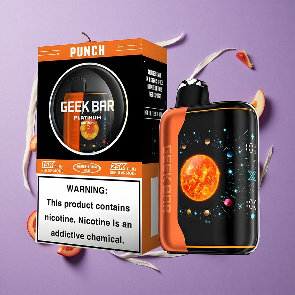 GEEK BAR Platinum Edition 25000 Puffs Dynamische 3D Gebogen Scherm Punch