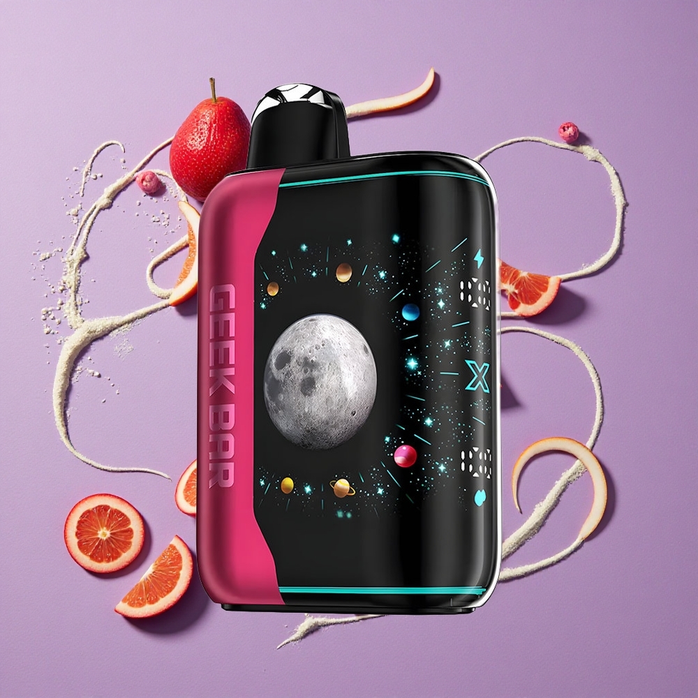 GEEK BAR Platinum Edition 25000 Puffs Zuur Roze Stof Matte Staal & Dubbele Mesh Spoel