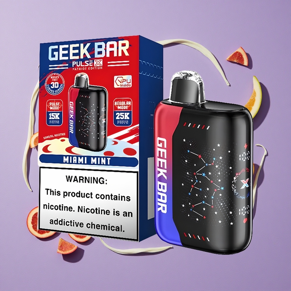 Geek Bar Pulse X 25000 Puffs 15000 Pulsen Patriot Editie