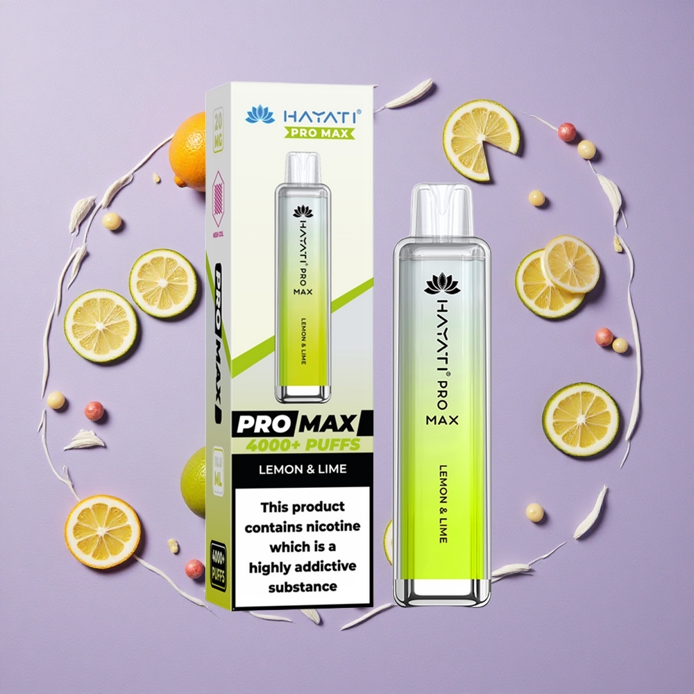 Hayati Pro Max 4000 Puffs Citroen & Limoen Oplaadbare 1400mAh