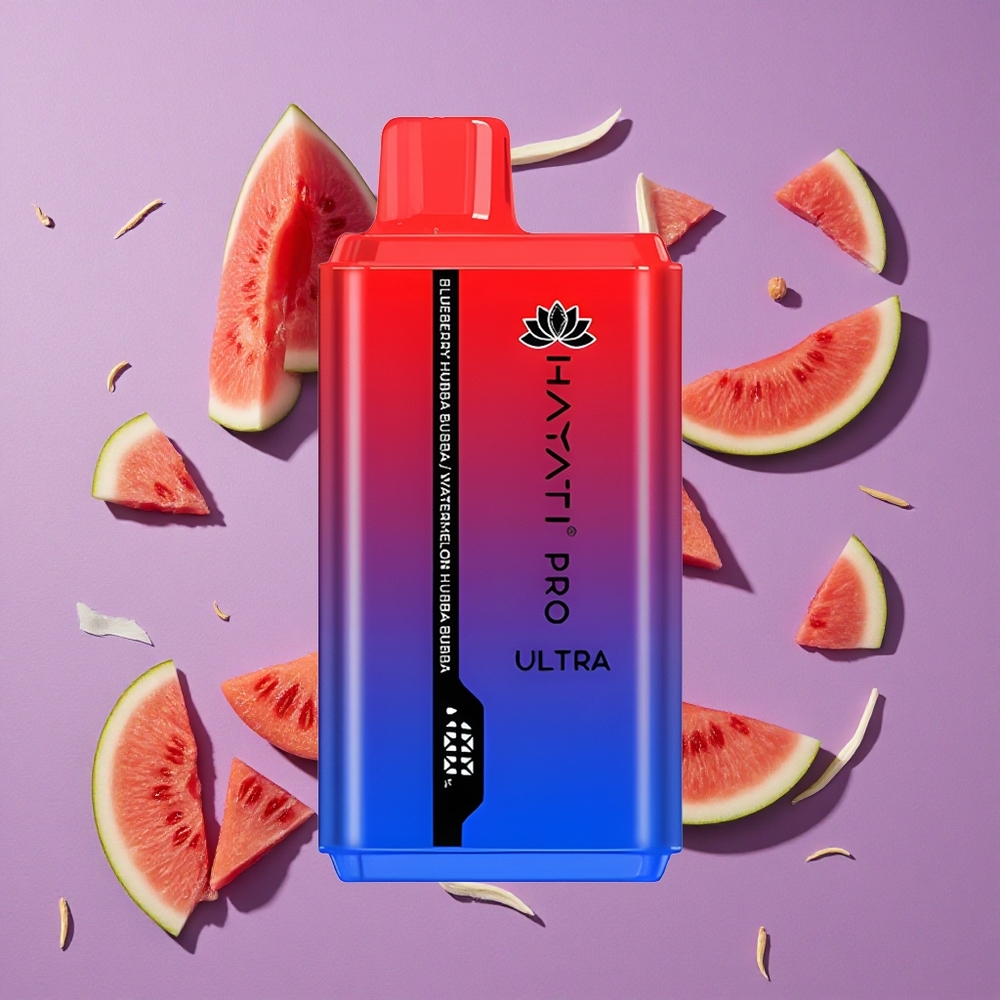 Hayati Pro Ultra 15000 Puffs Blauwe Bes Hubba Bubba 850mAh 2 12ml