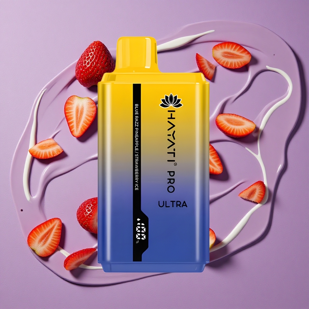 Hayati Pro Ultra 15000 Puffs Blauwe Framboos Ananas 850mAh 2 12ml