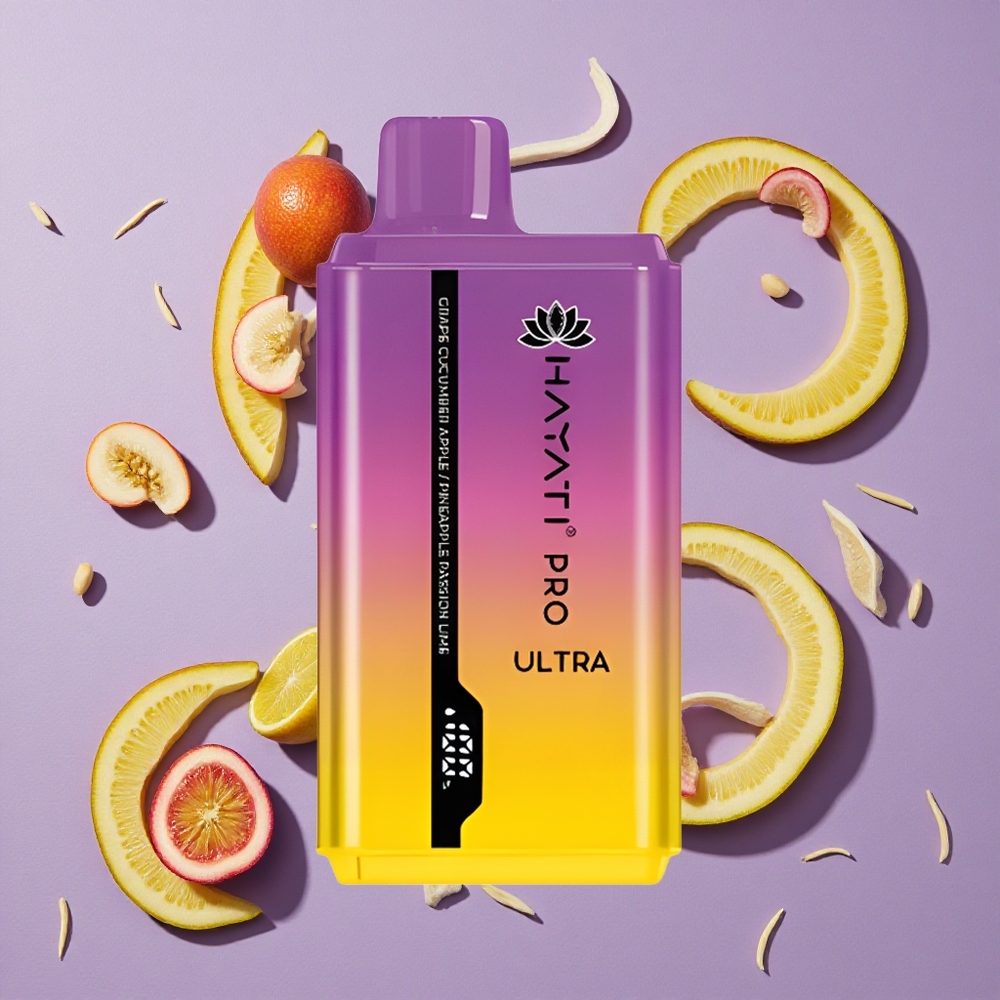 Hayati Pro Ultra 15000 Puffs Druif Komkommer Appel 850mAh 24ml