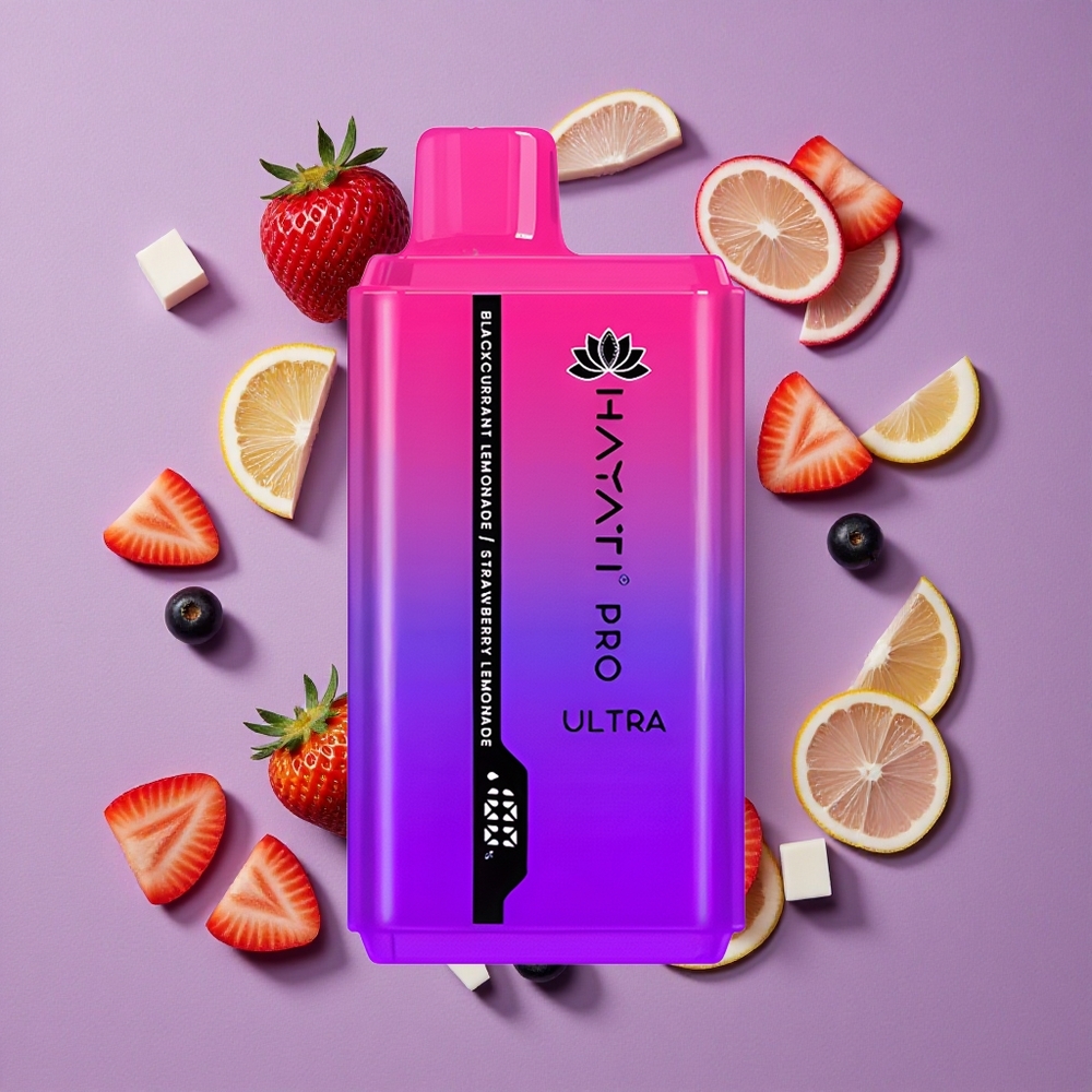 Hayati Pro Ultra 15000 Puffs Zwarte Bes Limonade Aardbei Limonade 850mAh 24ml