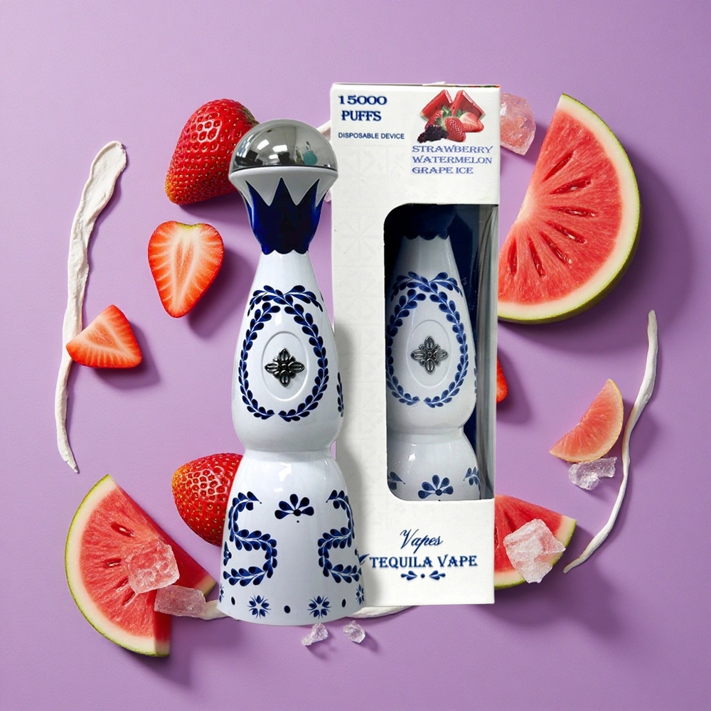 HUMO Azul 15000 Puffs Aardbei Watermeloen Druif IJs met 20mL en 5% Nicotine