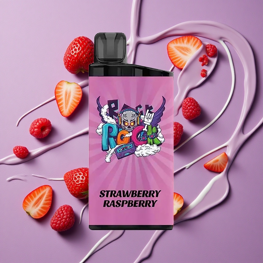 IGET Bar 3500 Puffs Aardbei Framboos Mesh Spoel 1400 mAh