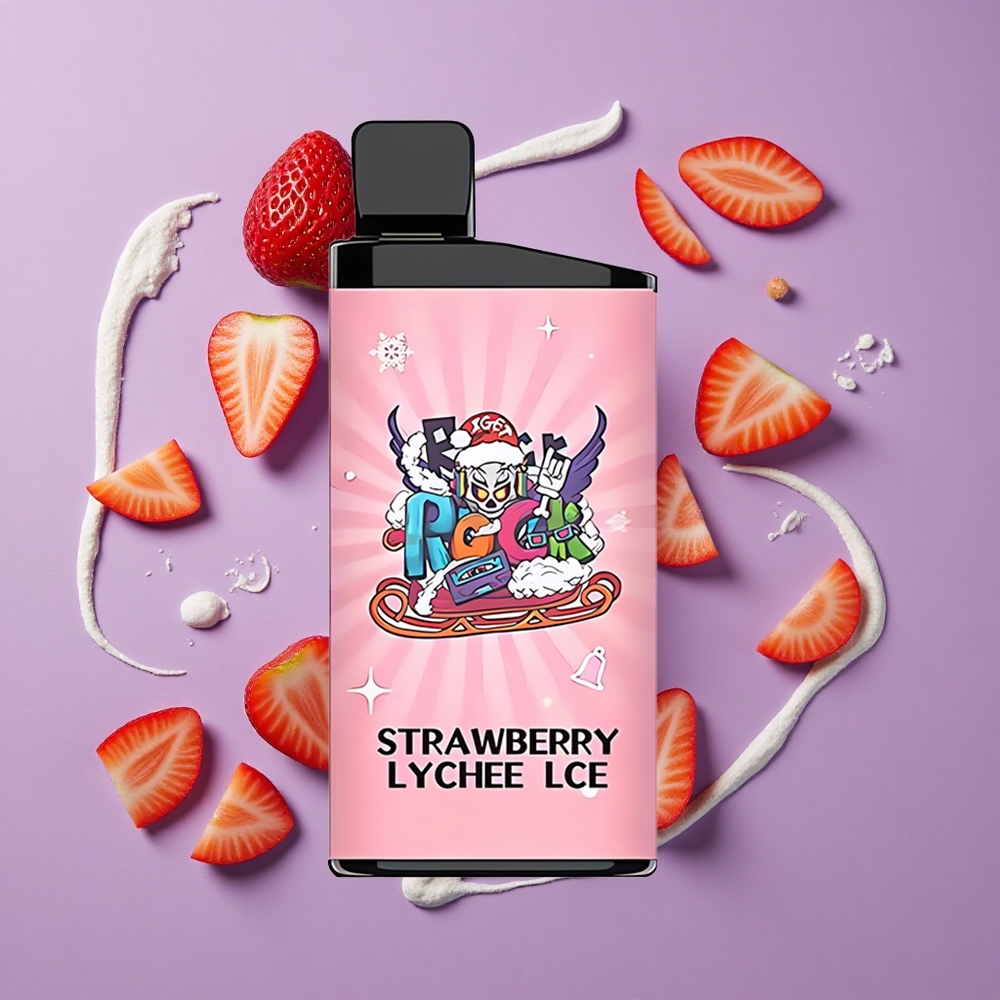 IGET Bar 3500 Puffs Aardbei Lychee IJsmethode 1400 mAh PC+ALU