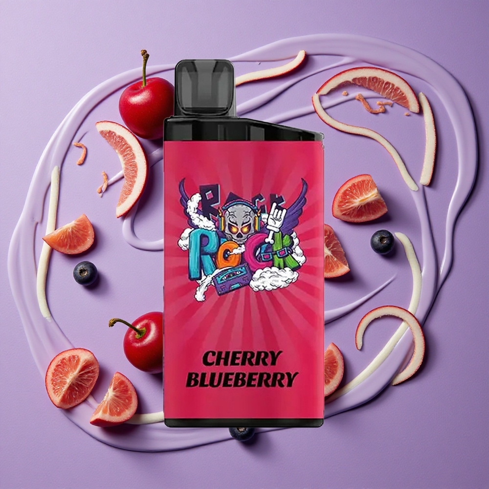 IGET Bar 3500 Puffs Kers Blauwe Bes 1400 mAh 1.2 Ohm Mesh