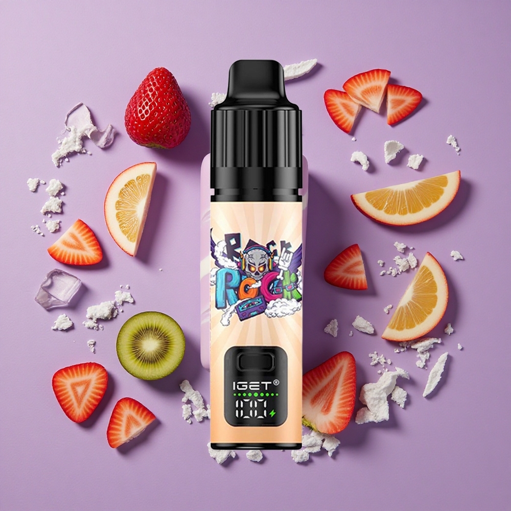 IGET BAR PLUS S3 POD 10000 Puffs Aardbei Kiwi IJs 18 ml E-vloeistof