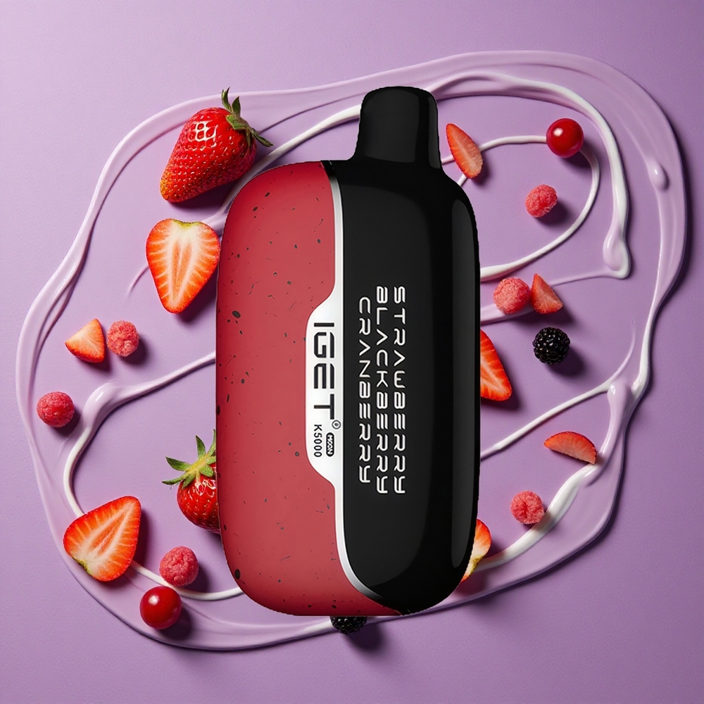 IGET Moon K5000 5000 Puffs Aardbei Braam Cranberry 81.5g PC