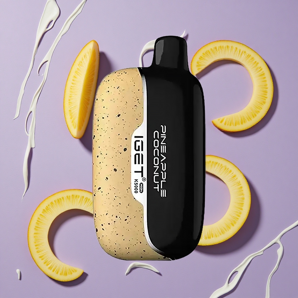 IGET Moon K5000 5000 Puffs Ananas Kokosnoot 81.5g 1.35 Ohm Mesh Coil