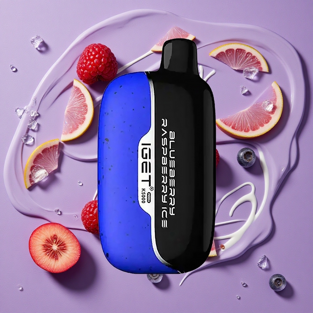 IGET Moon K5000 5000 Puffs Blauwe Bes Framboos IJs 81.5g PC