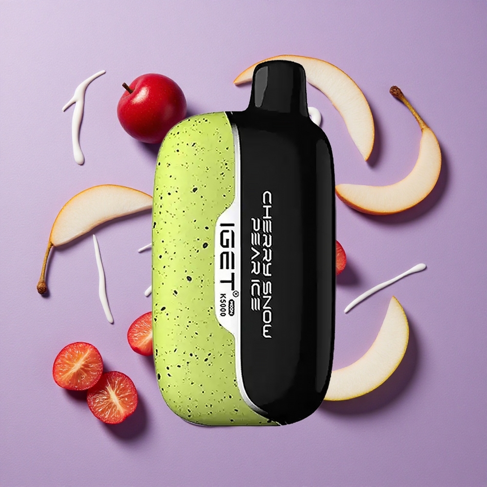 IGET Moon K5000 Puffs Kersen Sneeuw Peer IJs Wegwerp Vape PC Mesh Coil 1.35 Ohm