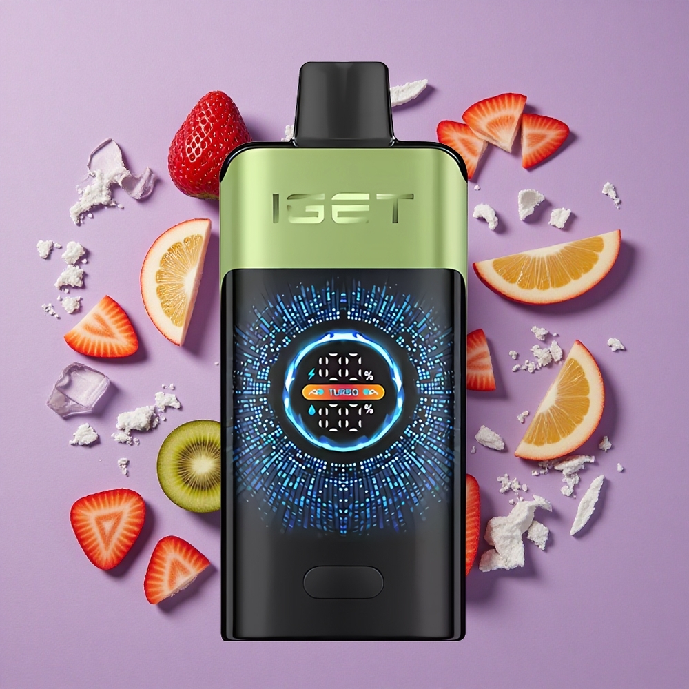 IGET ONE 12000 Puffs Aardbei Kiwi IJsmode 2700 mAh Batterijcapaciteit