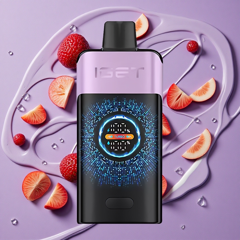 IGET ONE 12000 Puffs Gemengde Bessen IJs Wegwerp Vape 2700 mAh 0,6 ohm Dual Mesh Coil
