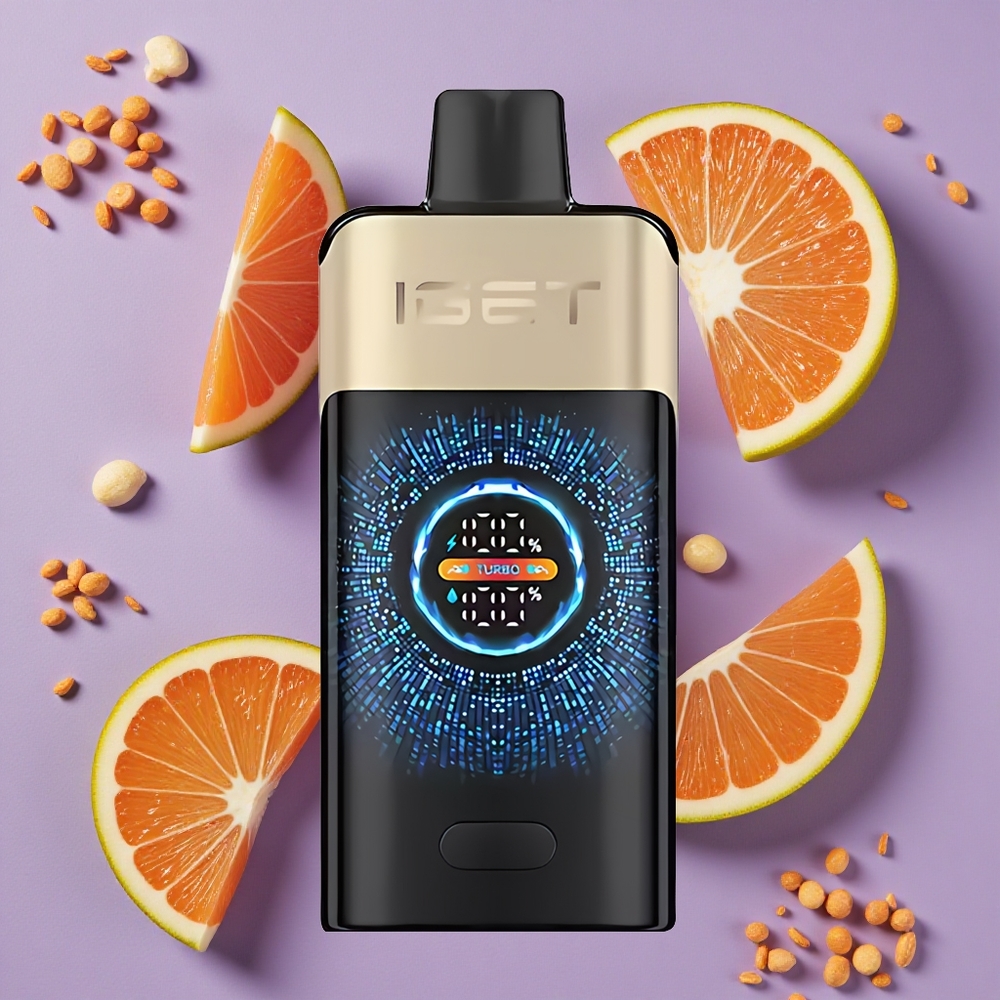 IGET ONE 12000 Puffs Tropische Oranje Monster Wegwerp Vape met 2700 mAh Batterij en 0,6 Ohm Dual Mesh Coil
