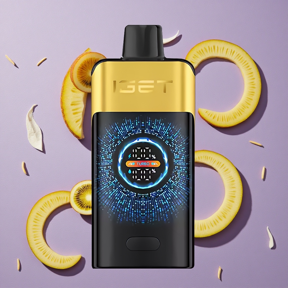 IGET ONE 12000 Puffs Wegwerp Vape Kiwi Ananas 2700 mAh Batterij 0.6 Ohm Dubbele Mesh Coil