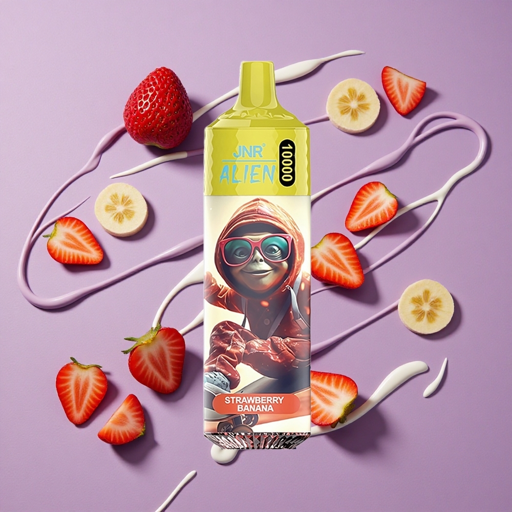 JNR Alien 10000 Puffs Aardbei Banaan 850mAh 20ml