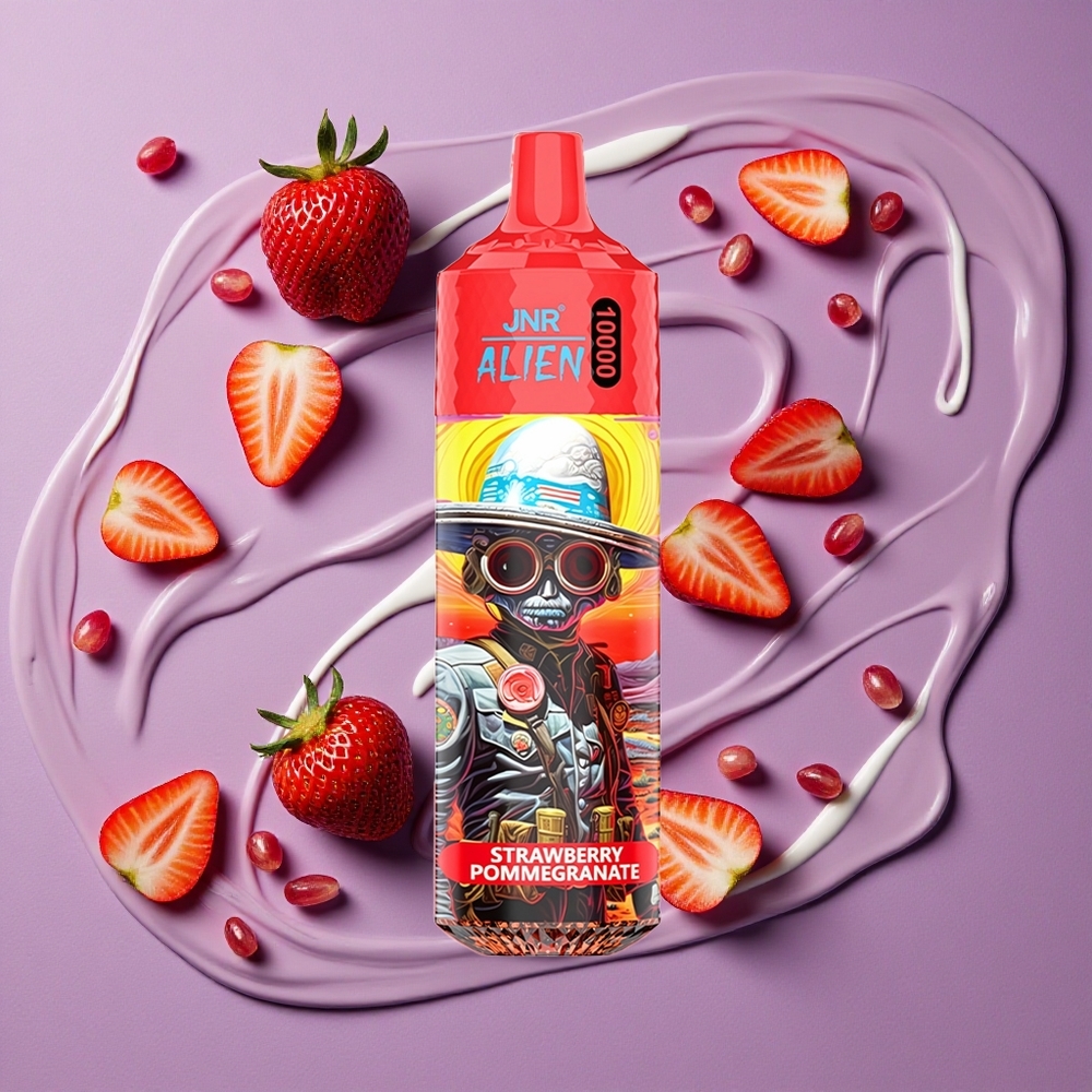 JNR Alien 10000 Puffs Aardbei Granaatappel 850mAh 20ml