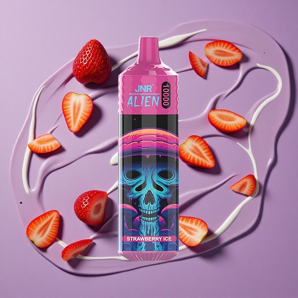 JNR Alien 10000 Puffs Aardbei IJs met 850mAh Batterij en 20ml Vloeistof