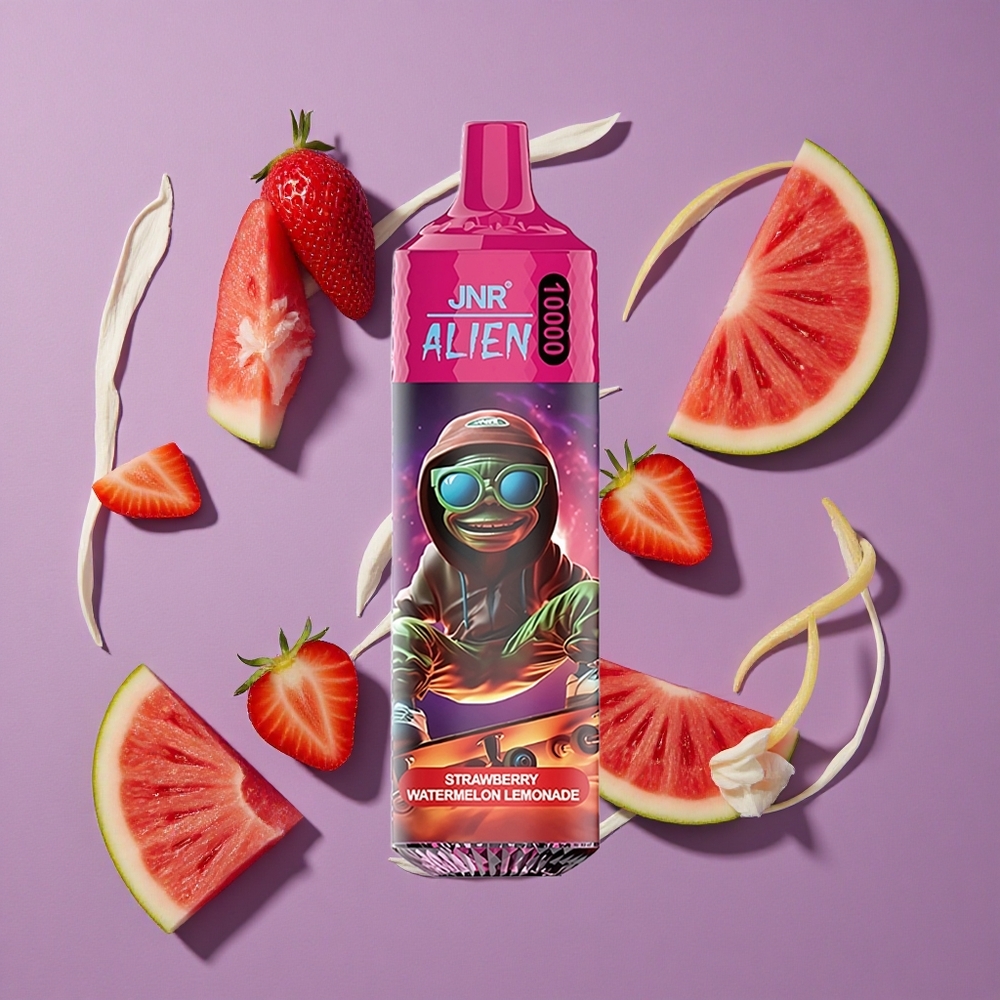 JNR Alien 10000 Puffs Aardbei Watermeloen Limonade Met 850mAh Batterij En Type-C Opladen
