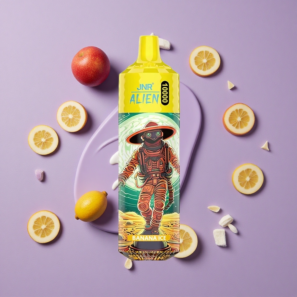 JNR Alien 10000 Puffs Banaan IJs met 850mAh Batterij en 20ml Vloeistof
