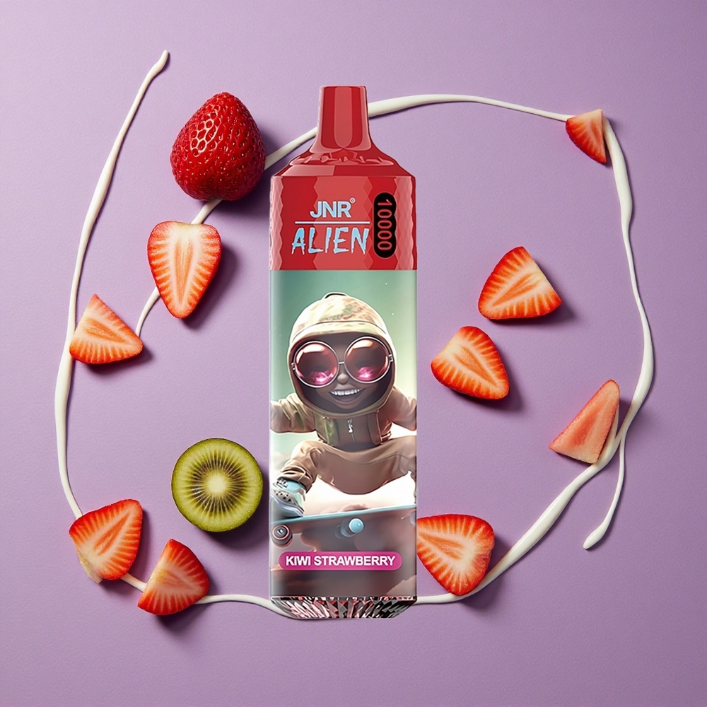 JNR Alien 10000 Puffs Kiwi Aardbei met 850mAh Accu en 20ml Vloeistof