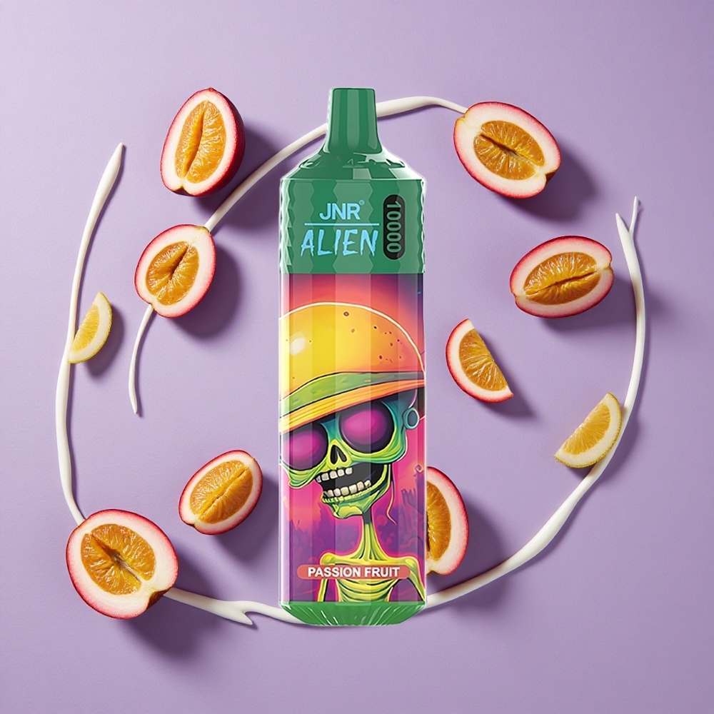 JNR Alien 10000 Puffs Passievrucht met 20ml E-vloeistof en Type-C Opladen