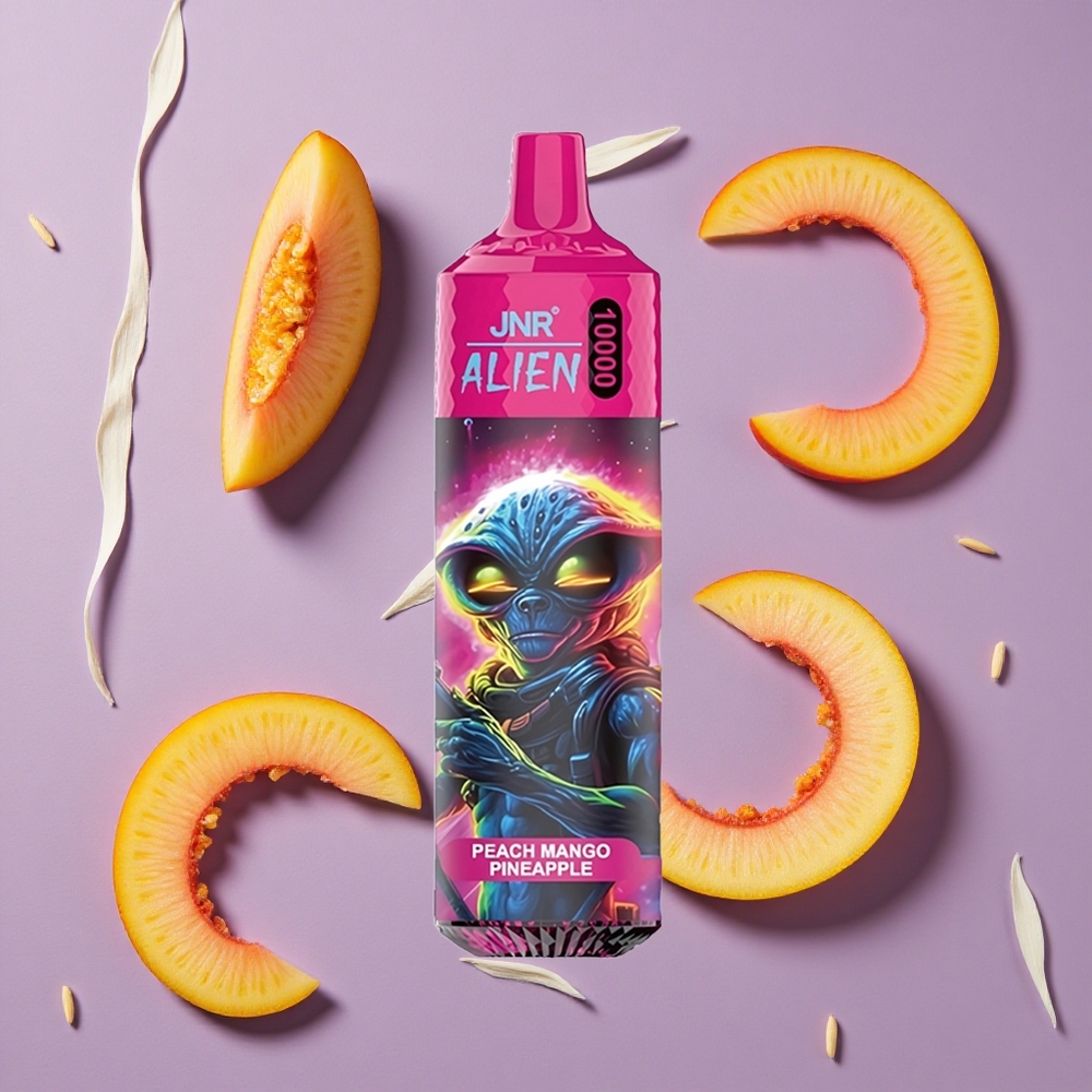 JNR Alien 10000 Puffs Perzik Mango Ananas 850mAh 20ml
