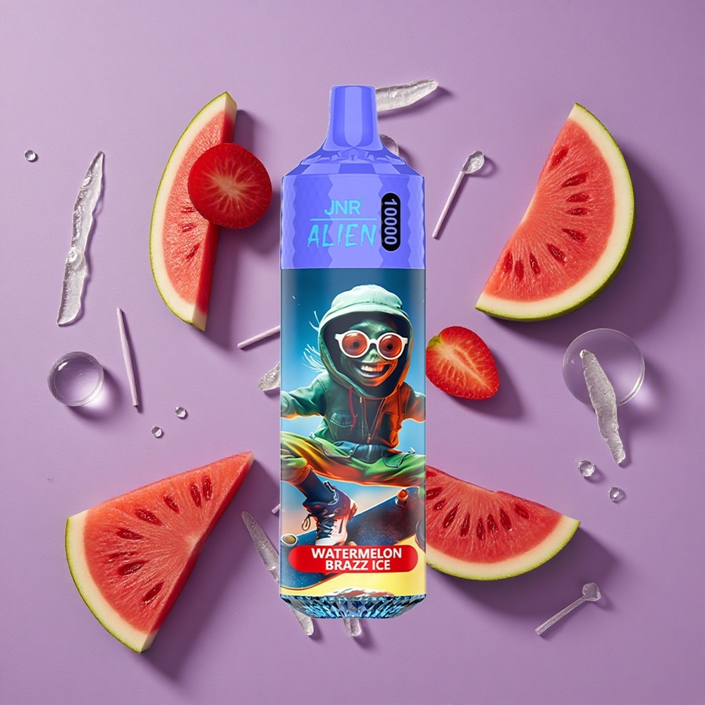 JNR Alien 10000 Puffs Watermeloen Brazz IJs met 850mAh Batterij en 20ml Vloeistof