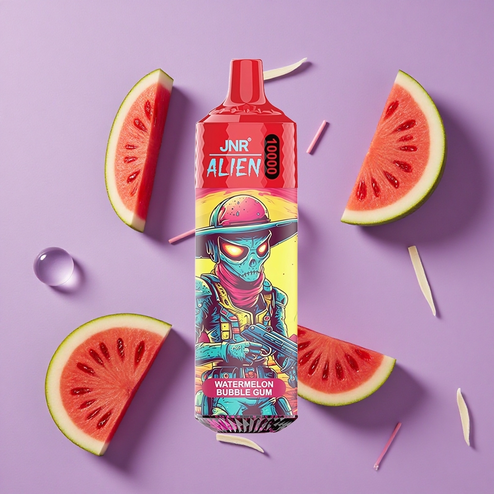 JNR Alien 10000 Puffs Watermeloen Bubble Gum 850mAh 20ml